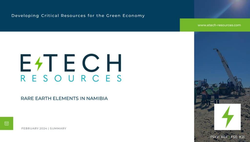 E-Tech Resources - Investor Presentation Deck - Summary - Feb 2024